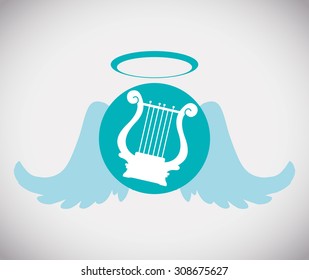 Wings digital design, vector illustration 10 eps graphic