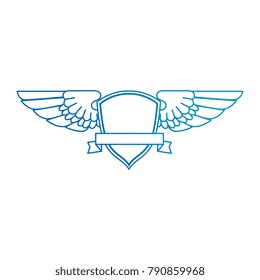 wings emblem isolated icon