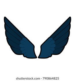 wings emblem isolated icon