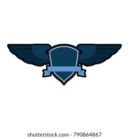 wings emblem isolated icon