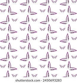 Wings energizing trendy multicolor repeating pattern vector illustration background design