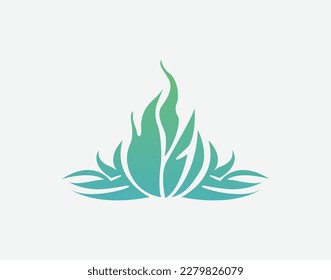 wings of fire, power of the human body to heal and overcome pain and injury, vitality and energy. Chiropractic Clinic logo, speed and efficiency,Green, health,Scientific and technological innovation