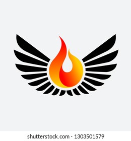 Wings and Fire vector