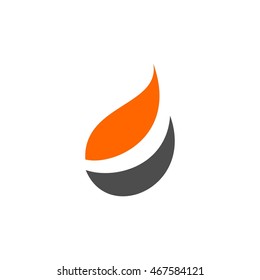 wings flame fire logo vector