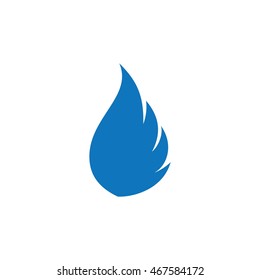 wings flame fire logo vector