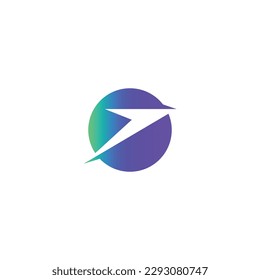 Wings in globe. Vector symbol.