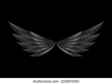 template design Wings gradient