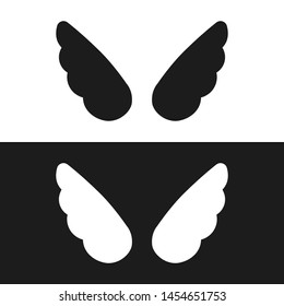 Wings. Graphic template. Vector illustration