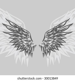 Wings (Hand Drawn Vector Illustration)