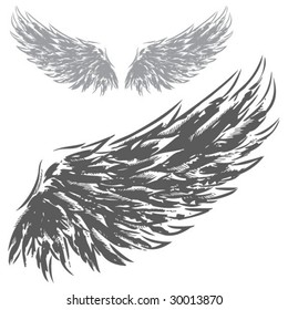 Wings (Hand Drawn Vector Illustration)