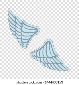 Wings icon. Cartoon illustration of wings vector icon for web