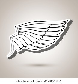 wings icon design 
