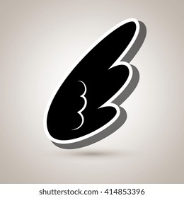wings icon design 