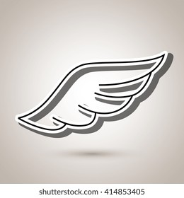 wings icon design 