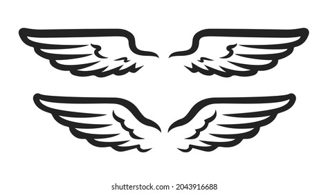 Wings icon design template vector isolated illustration