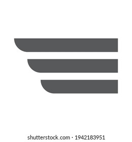 Wings icon Fly logo concept vector
