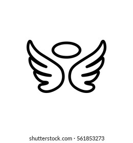 wings icon illustration isolated vector