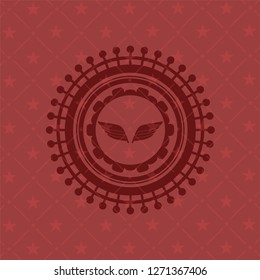 wings icon inside red icon or emblem