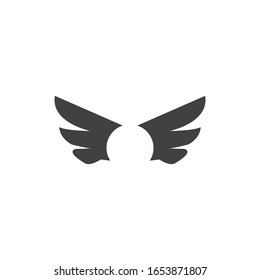 Wings Icon Logo Design Vector Template