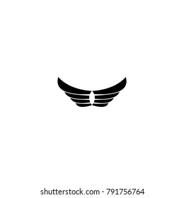 wings icon logo vector 