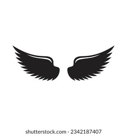 Wings Icon on White Background. Vector