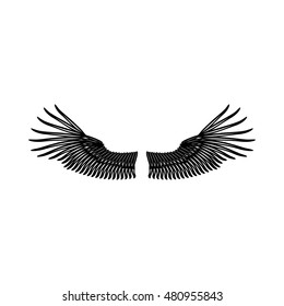 Wings icon in simple style on a white background vector illustration