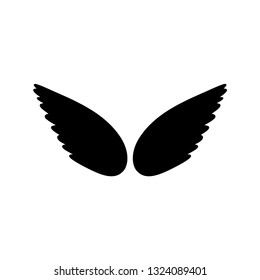 wings icon vector
