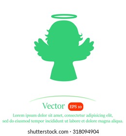 Wings icon vector.