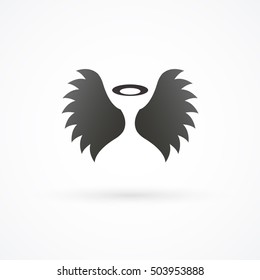 wings icon vector
