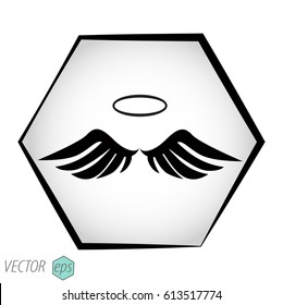 wings icon vector
