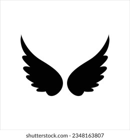 Wings icon vector flat illustration on white background..eps