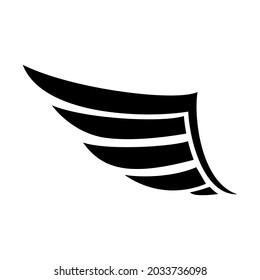 Wings icon vector. fly illustration sign. angel symbol or logo.