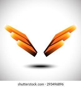 Wings icon. Vector illustration