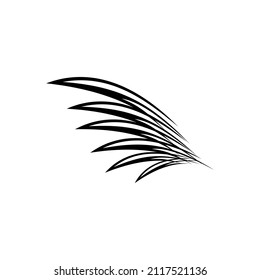 wings icon vector illustration, wings design, design for tattoo, vector wings black and white