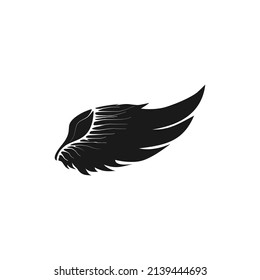 wings icon vector illustration, wings design, design for tattoo, vector wings black and white
