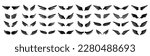 Wings icons set. Simple set of wings badges. Vector icons collection for your design on white background