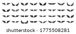 Wings icons set. Simple set of wings vector icons for web design on white background