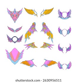 wings Illustration Collection Cute Decoration Element