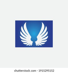 plantilla de logotipo de icono de ilustración de alas