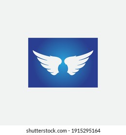 wings illustration design icon logo template