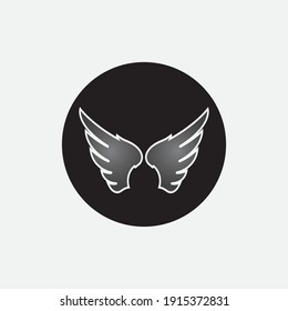 wings illustration design icon logo template