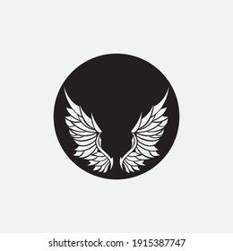 wings illustration design icon logo template