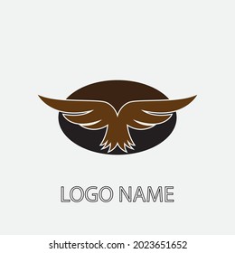 wings illustration design icon logo template