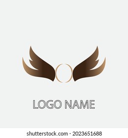 wings illustration design icon logo template