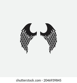wings illustration design icon logo template