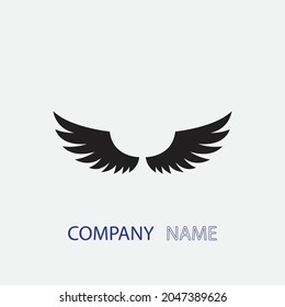 wings illustration design icon logo template