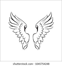 wings, illustration vector