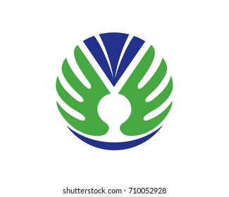 Wings and Lock as Protection Symbol
