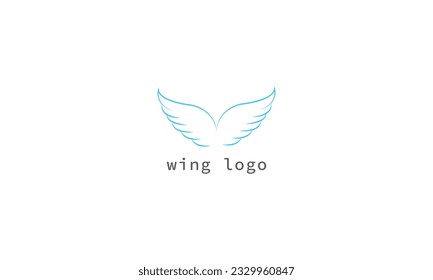 Wings Logo abstract design vector template Wings Logo.