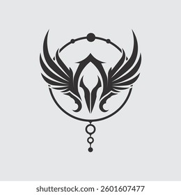 Wings logo and animal wings icon sign stock logo design graphic illustration 